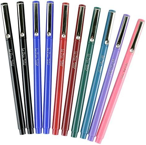 UCHIDA LePen Porous Point Pen, 1 Pack, Black, Blue, Red, Green, Pink, Lavender, Burgundy, 10 Coun... | Amazon (US)