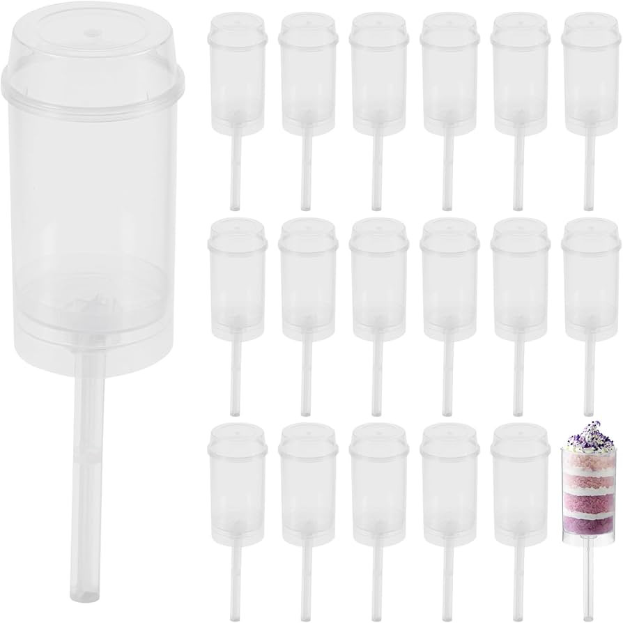 30Pack Cake Push Pop Containers with Lids: Reusable Cake Push Pops Muti-purpose Push Pop Cake Con... | Amazon (US)
