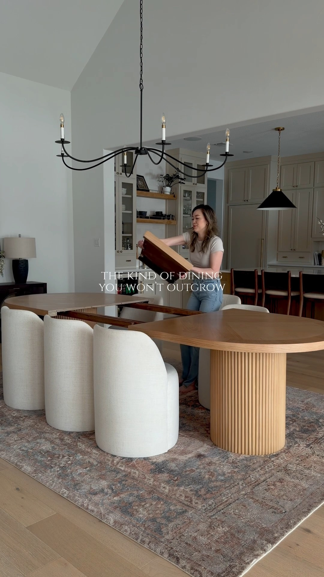 #ad one of my favorite things about this dining setup is that it grows with us.

the expandable table gives us extra seating when family and friends are over, while the curved-back chairs keep the space feeling warm, comfortable, and timeless.

functional pieces tend to stay around the longest and these are currently on sale @Wayfair 

#wayfair #wayfairpartner #diningroomdecor #diningroomdesign #homedecor #interiordesign #neutralhome #diningtable

#LTKHome #LTKSaleAlert