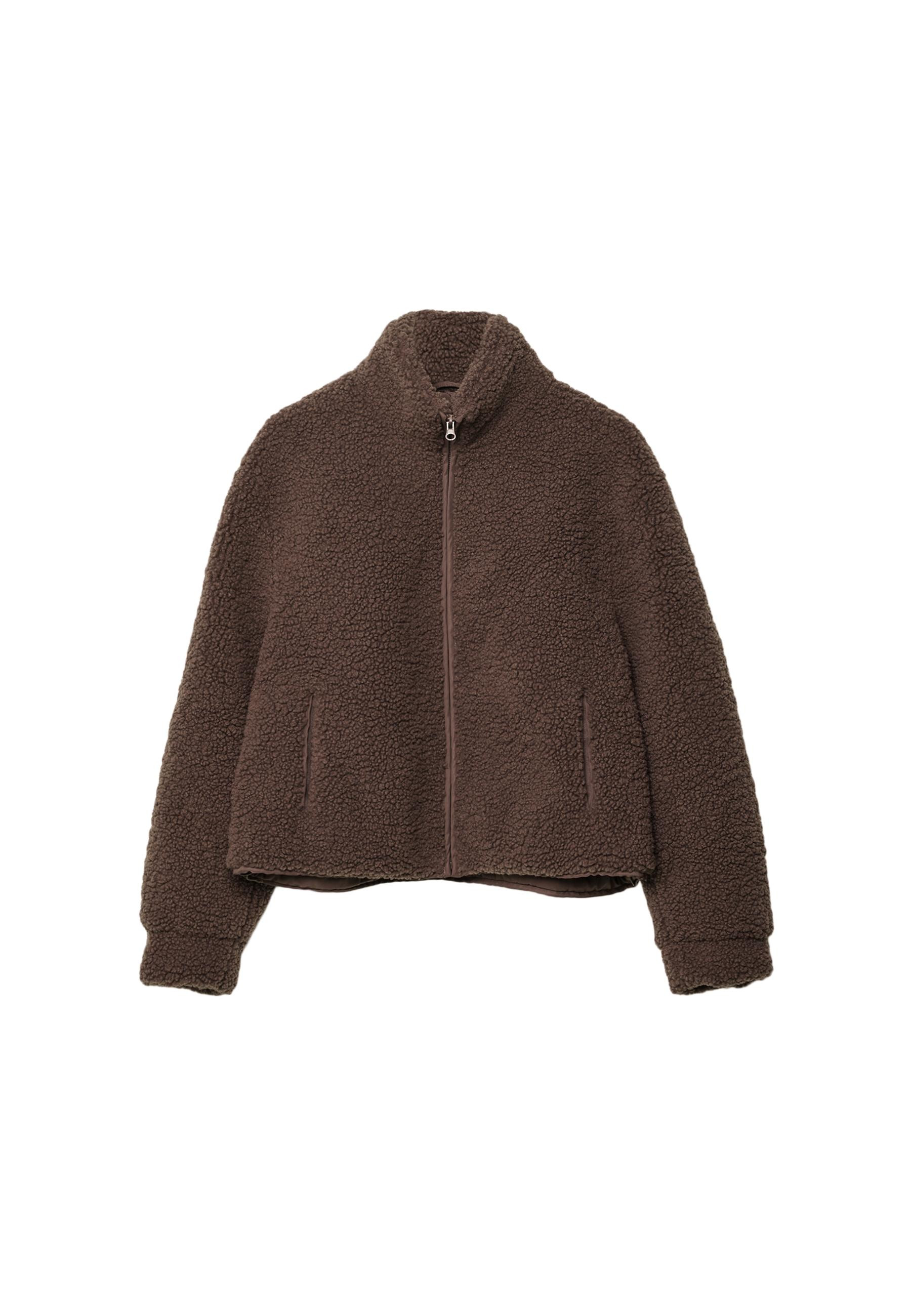 Zip-up faux shearling lined jacket - Afficher tout femme | Stradivarius France | Stradivarius (FR)