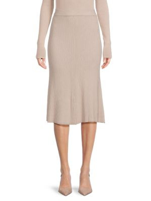 Saks Fifth Avenue Ribbed Midi Skirt on SALE | Saks OFF 5TH | Saks Fifth Avenue OFF 5TH