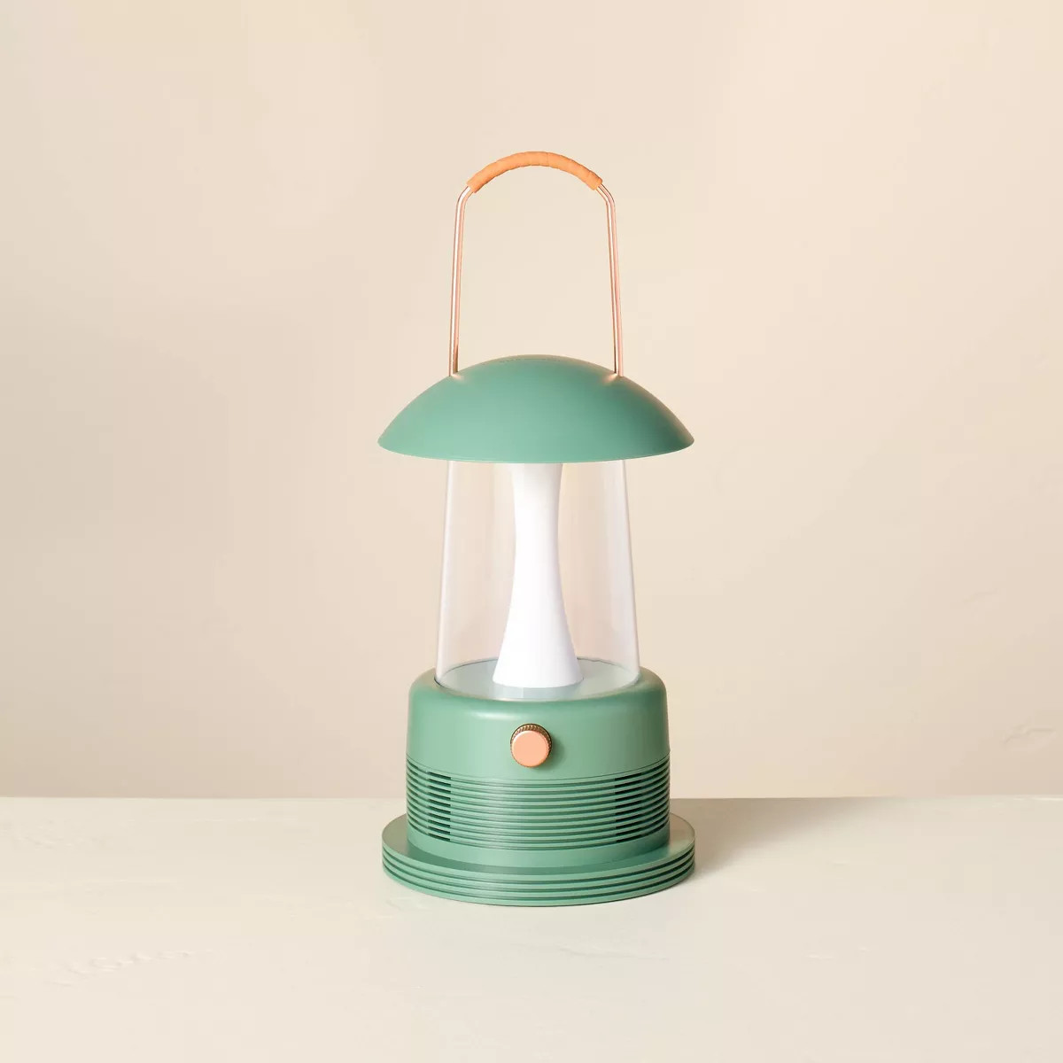 Portable LED Table Lantern with Bluetooth Speaker Green - Hearth & Hand™ with Magnolia | Target