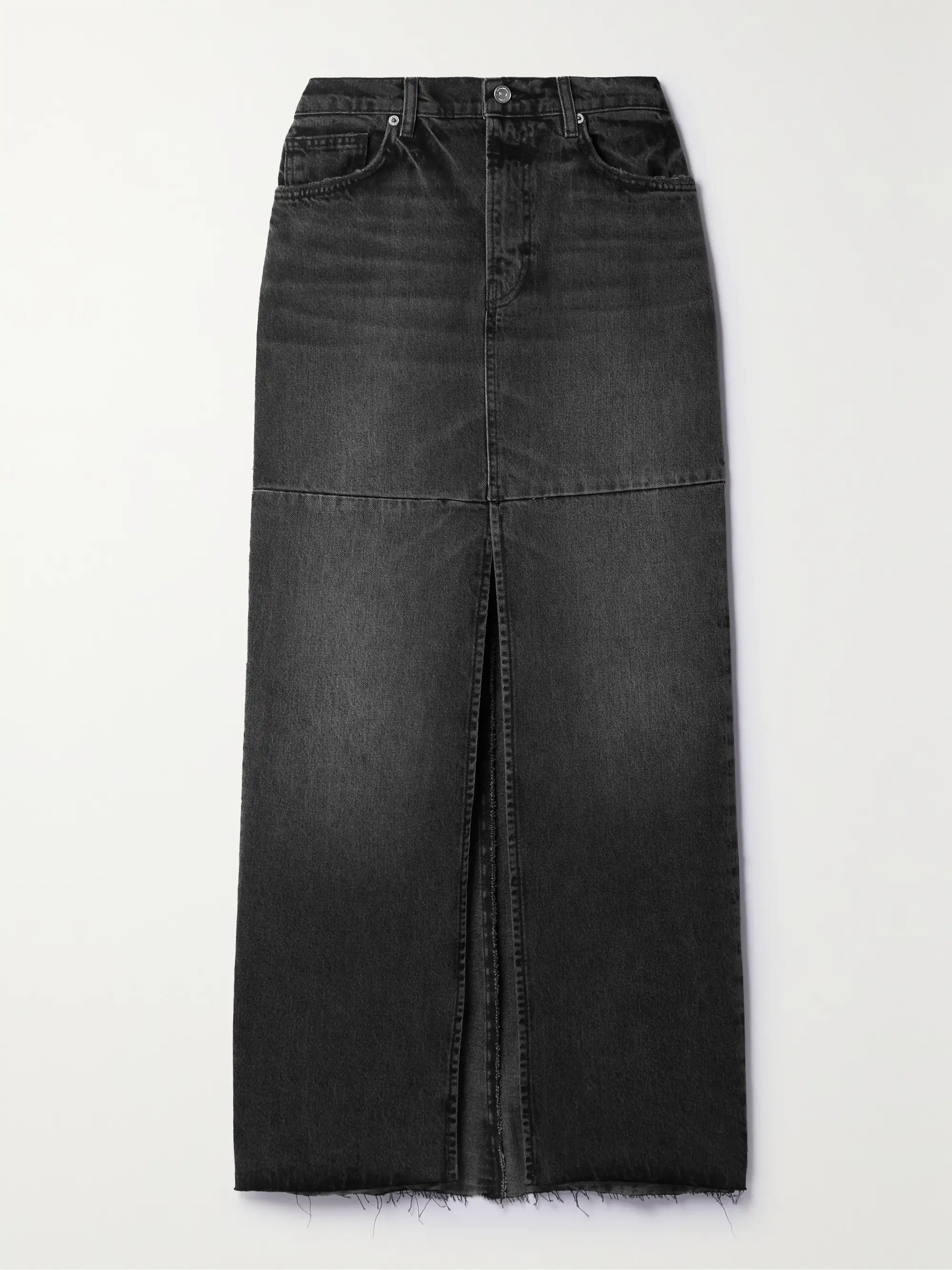 Tazz paneled organic denim skirt | NET-A-PORTER (US)