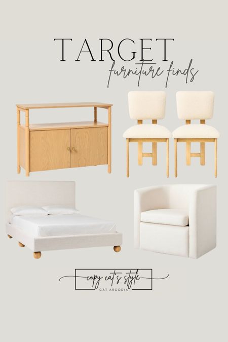 Furniture Finds from the new Studio McGee for Target, counter stools, bed
