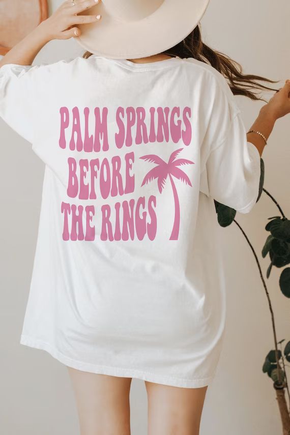 Palm Springs Before the Rings Shirt Retro Bride Bridesmaid | Etsy | Etsy (US)
