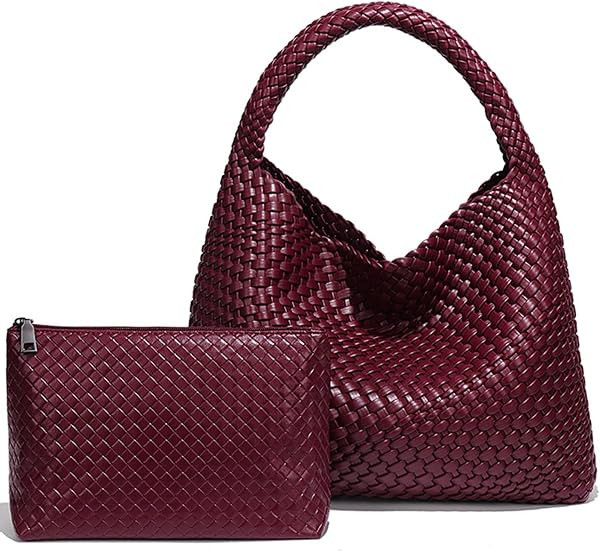Tote Bag Shoulder Handbags for Women Hand bag Large Capacity Travel Woven Lightweight Purse Hobo Slouchy Bags | Amazon (US)