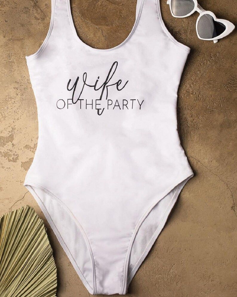 Bride Wife of the Party Bride Swimsuit Personalized Bride Swimsuit One-piece Honeymoon Swim Suit ... | Etsy (US)