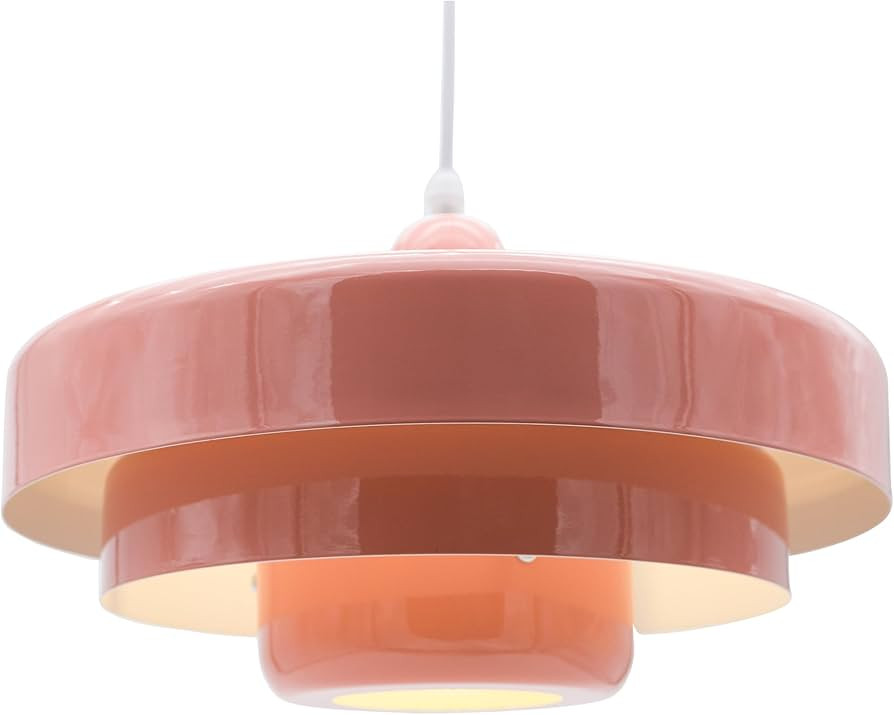 Pink Pendant Light Mid Century Pendant Lamp Nordic Pendant Lighting Fixture Hanging Ceiling Light... | Amazon (US)