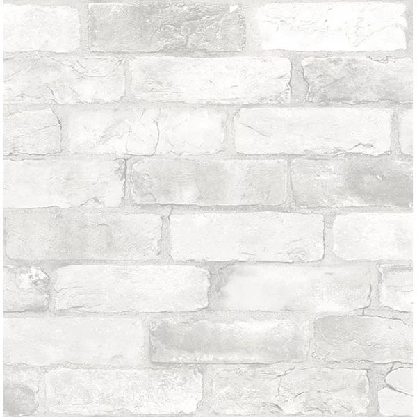 Nuwallpaper Loft White Brick Raised Ink Peel & Stick Wallpaper - Walmart.com | Walmart (US)