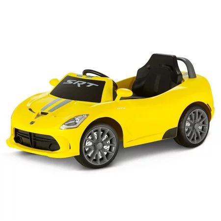 Dodge Viper SRT, 6-Volt Ride-On Toy by Kid Trax, single passenger, yellow | Walmart (US)