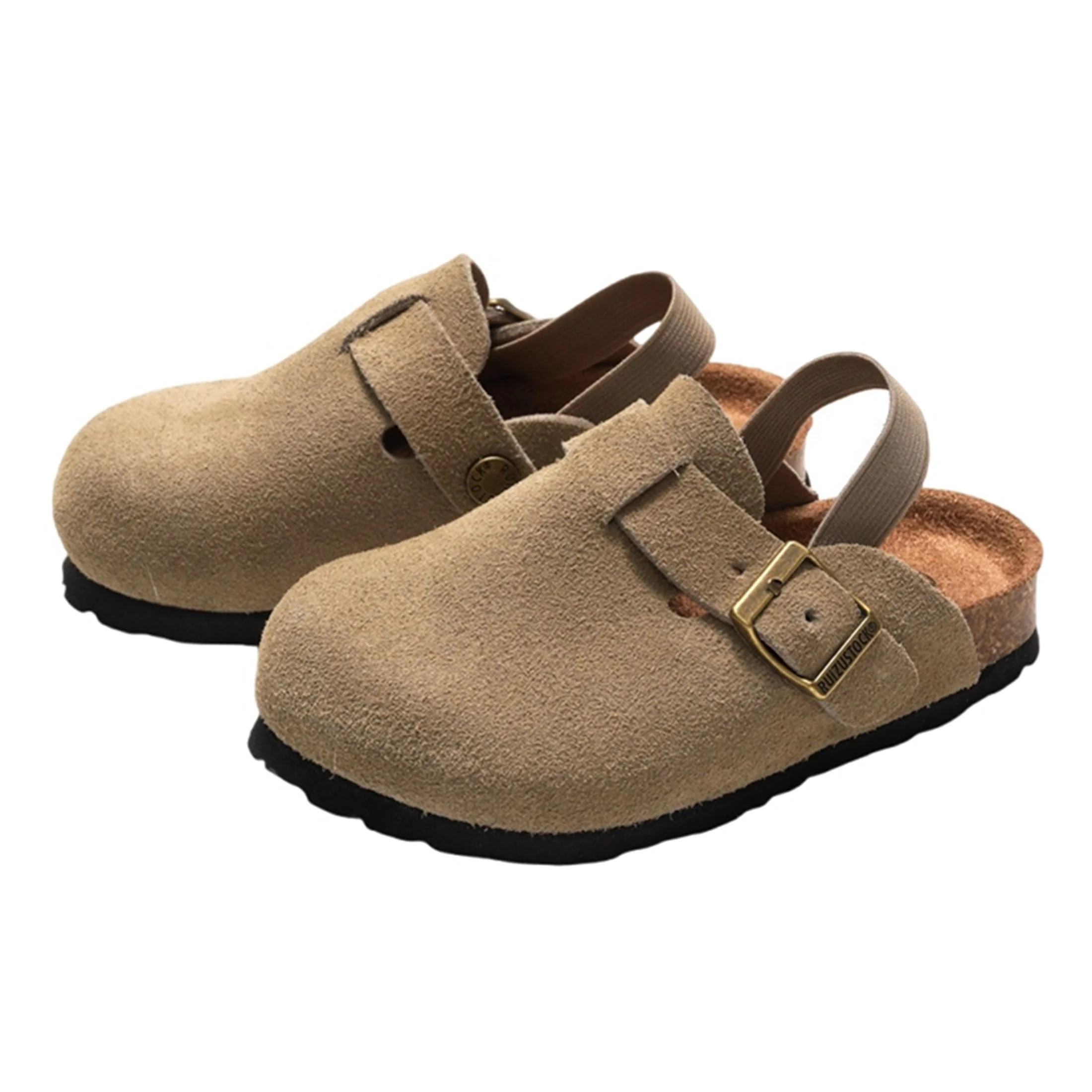 Autumn Winter Children's Cork Sandals Boys Girls Genuine Leather Beach Slippers | Walmart (US)