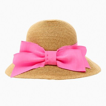 Exclusive Pink Packable Wide Bow Sunhat | Tuckernuck (US)
