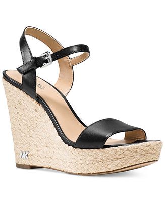 Michael Kors Jill Espadrille Wedge Sandals & Reviews - Sandals & Flip Flops - Shoes - Macy's | Macys (US)