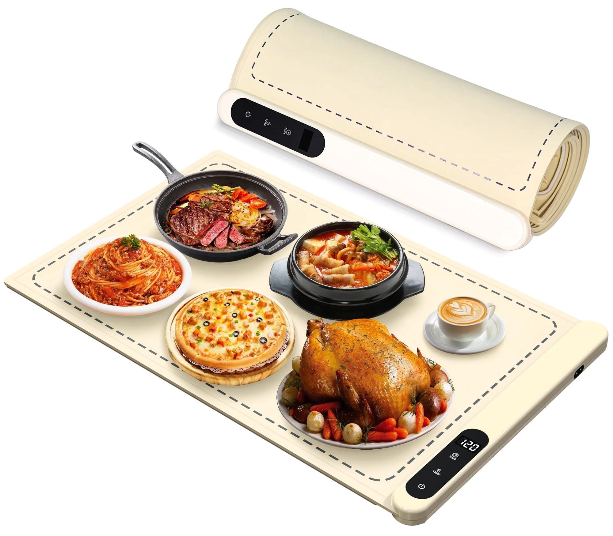 M Buder Food Warming Tray, Electric Warmer Mat, Adjustable Temperature, for Party, Family Dinner,... | Walmart (US)
