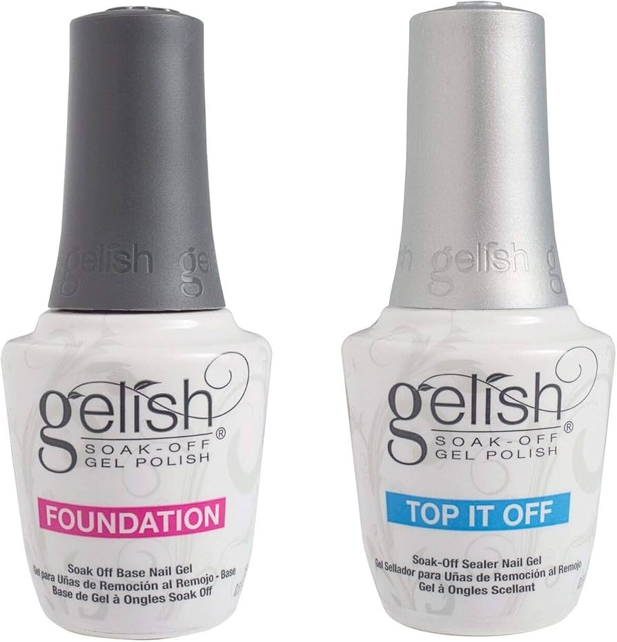 Gelish Dynamic Duo Soak Off Gel Nail Polish - Foundation Base and Top Sealer | Amazon (US)