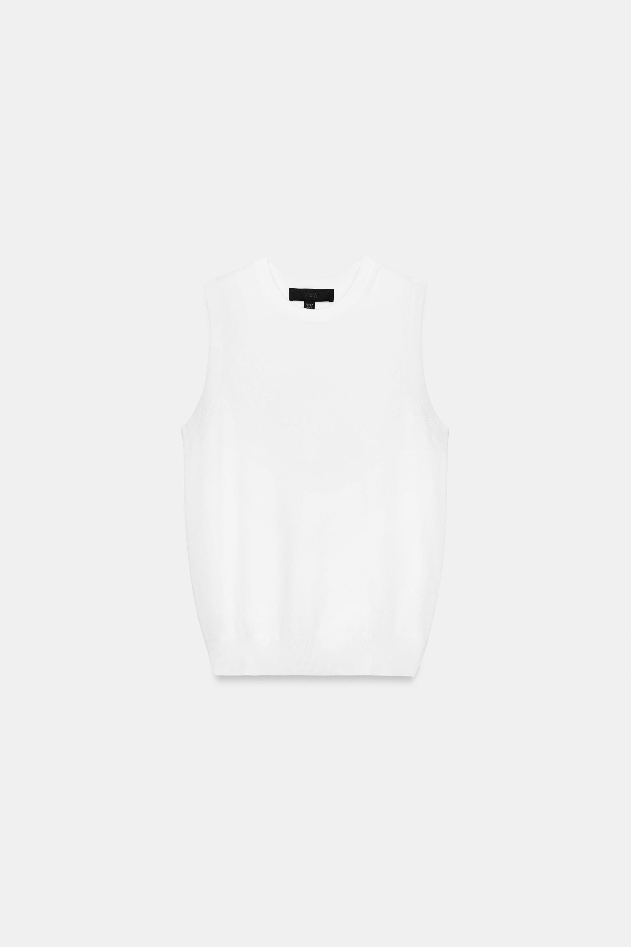 SLEEVELESS KNIT TOP | Zara US