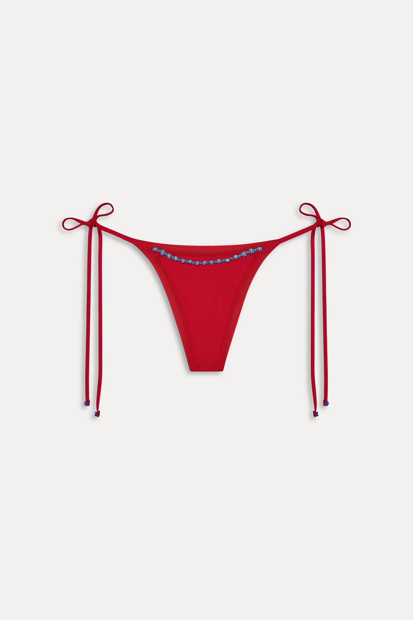 Mackenzie Beaded Cheeky Bikini Bottom - Havana | Shop.app