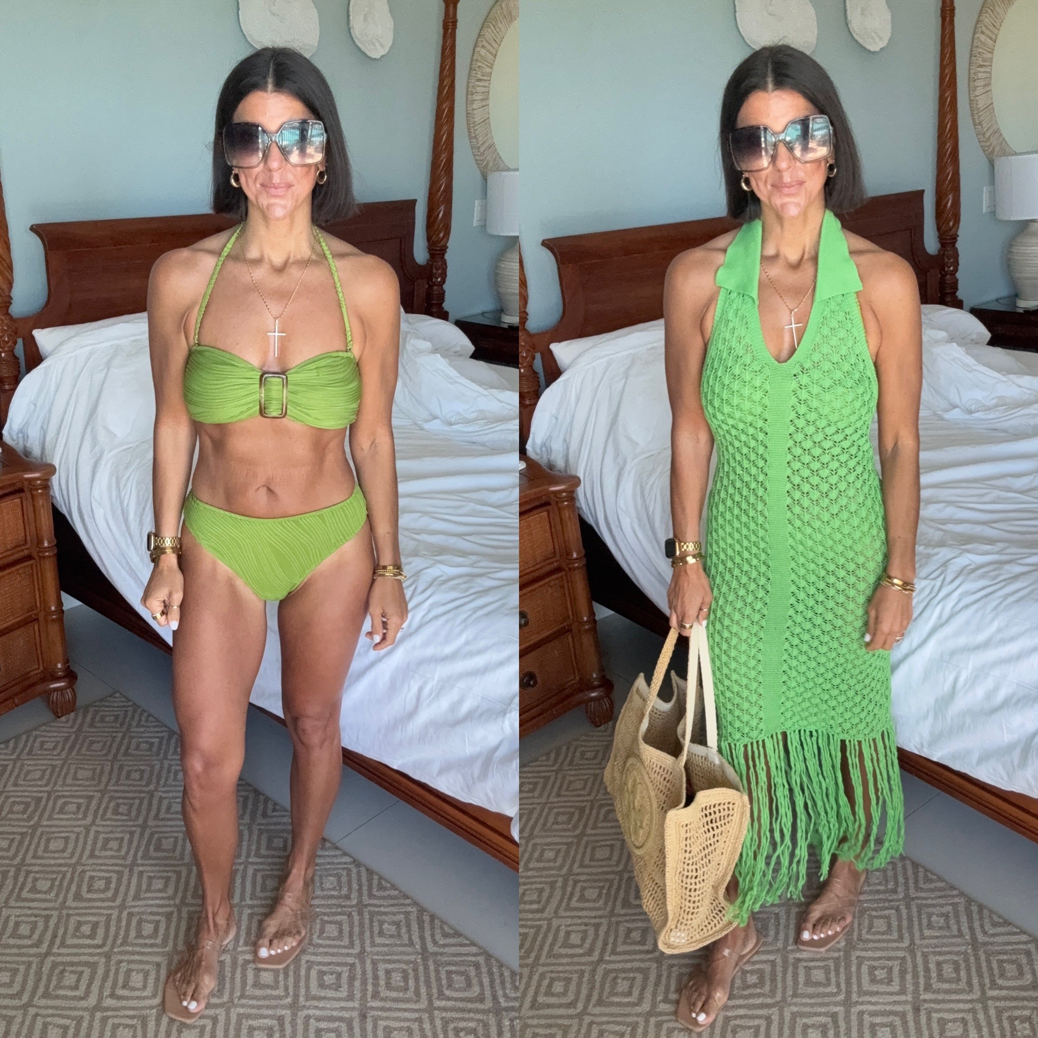 size small in cover up, size medium in suit

#LTKSeasonal #LTKFindsUnder100