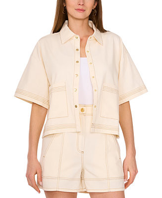 Parker Women's Short-Sleeve Stitched Parker Jacket - Macy's | Macy's