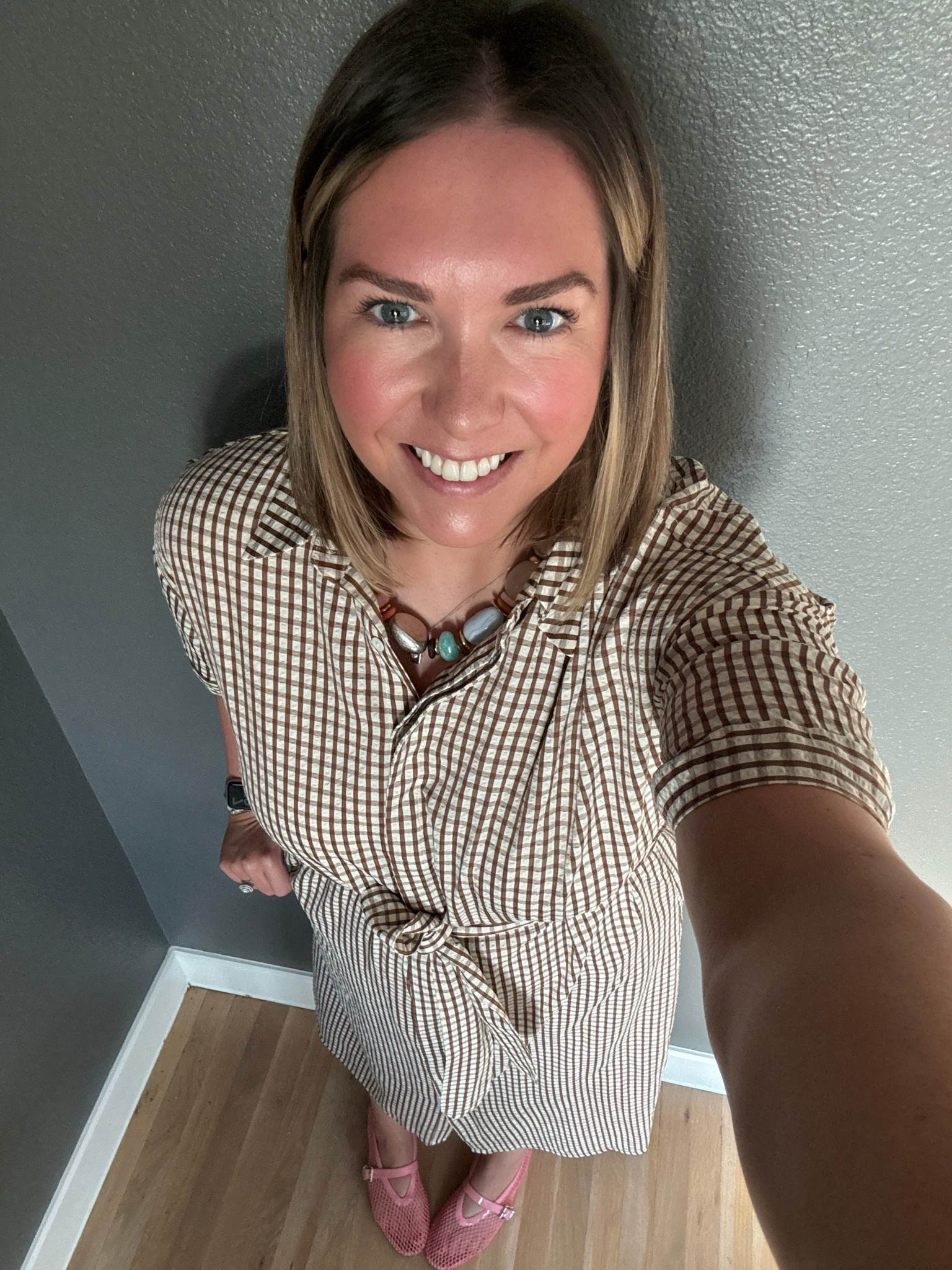 Did a little lunch and learn yesterday for Doodle Rock and giving day. It’s been awhile since I was in a professional setting! I love having this dress in my closet because it’s perfectly appropriate for these occasions. Modest yet stylish. I added a colorful necklace and fun shoes.

#LTKootd #LTKMidsize #LTKdayinmylife