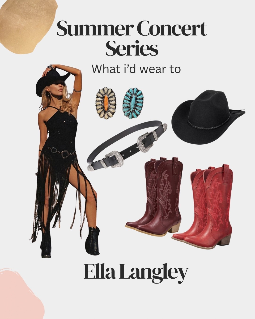 Concert 
Country concert
12th tribe 
Fringe dress
Cowboy boots 
Cowboy hat

#LTKootd #LTKOver40 #LTKgrwm