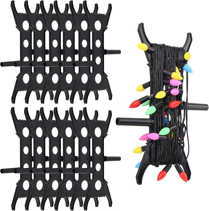 12PC Christmas Lights Storage Holder Halloween Storage Wind Up Organize and Simplify Christmas Li... | Amazon (US)
