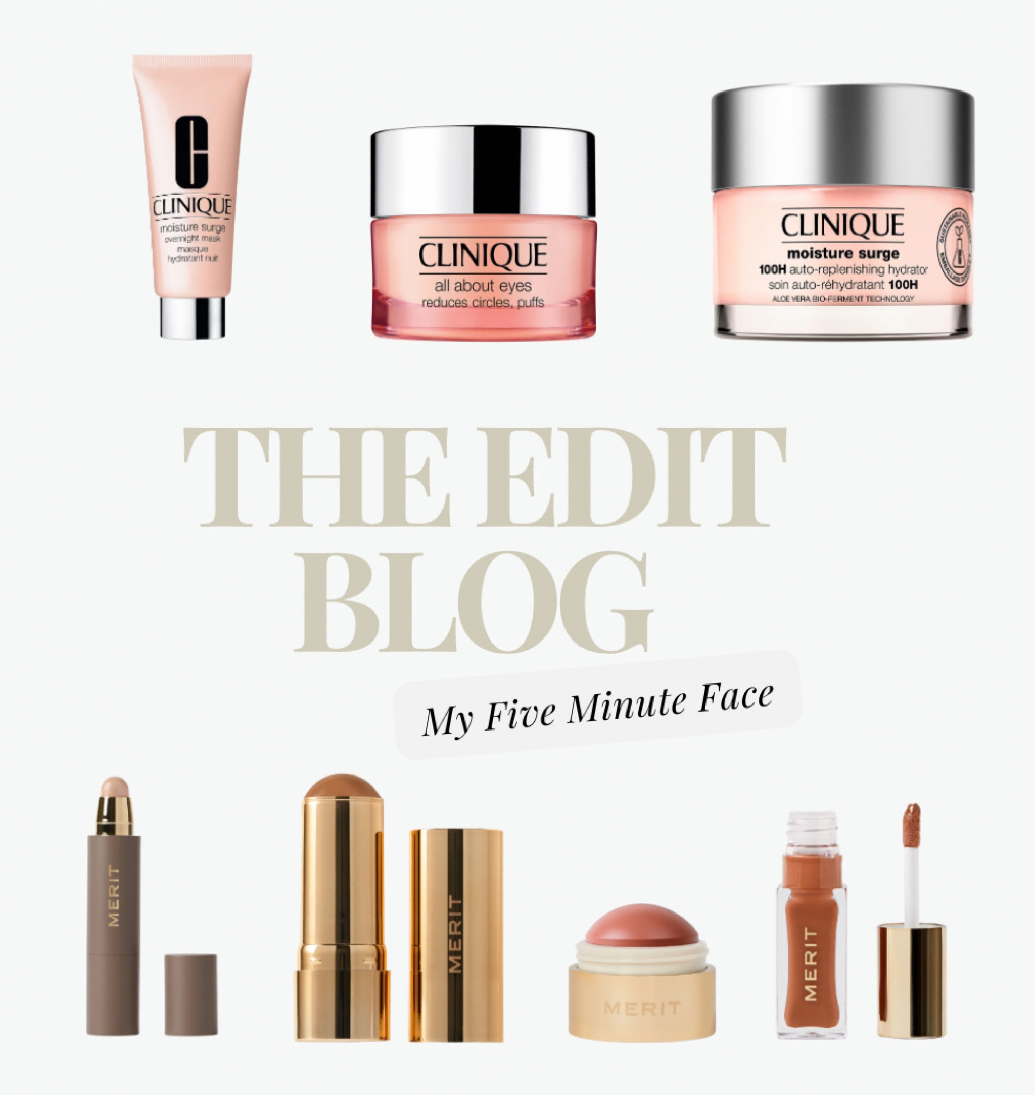 My Five-Minute Face!! My Clinique Picks are 30% off at Ulta Right Now! 

Here are my shades in Merit Beauty: 
Complexion Stick: Linen
Bronze Stick: Clay
Blush: Beverly Hills
Lip Slick Oil: Taupe 

#LTKSaleAlert #LTKWorkwear #LTKBeauty