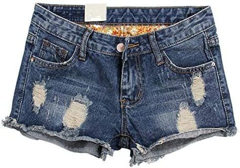 Thrivqyaf Womens Vintage Fringe Denim Shorts Jeans Vary Styles | Amazon (US)