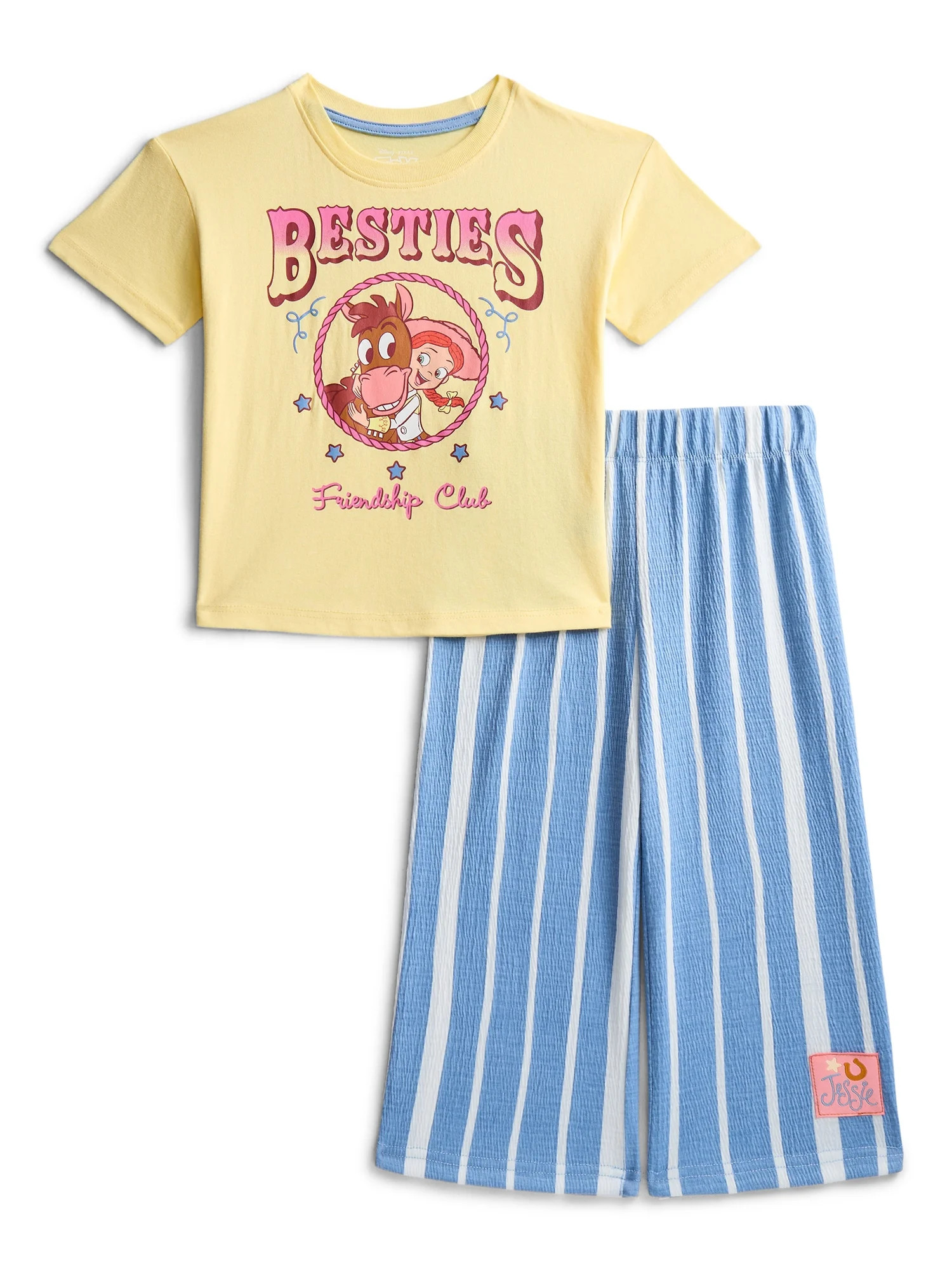 Toy Story Toddler Girls Graphic Tee and Stripe Pants Set, 2-Piece, Sizes 12M-5T | Walmart (US)