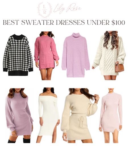 Best sweater dress picks under $100. Sweater dresses under $100. Fall outfits  

#LTKSeasonal #LTKunder100