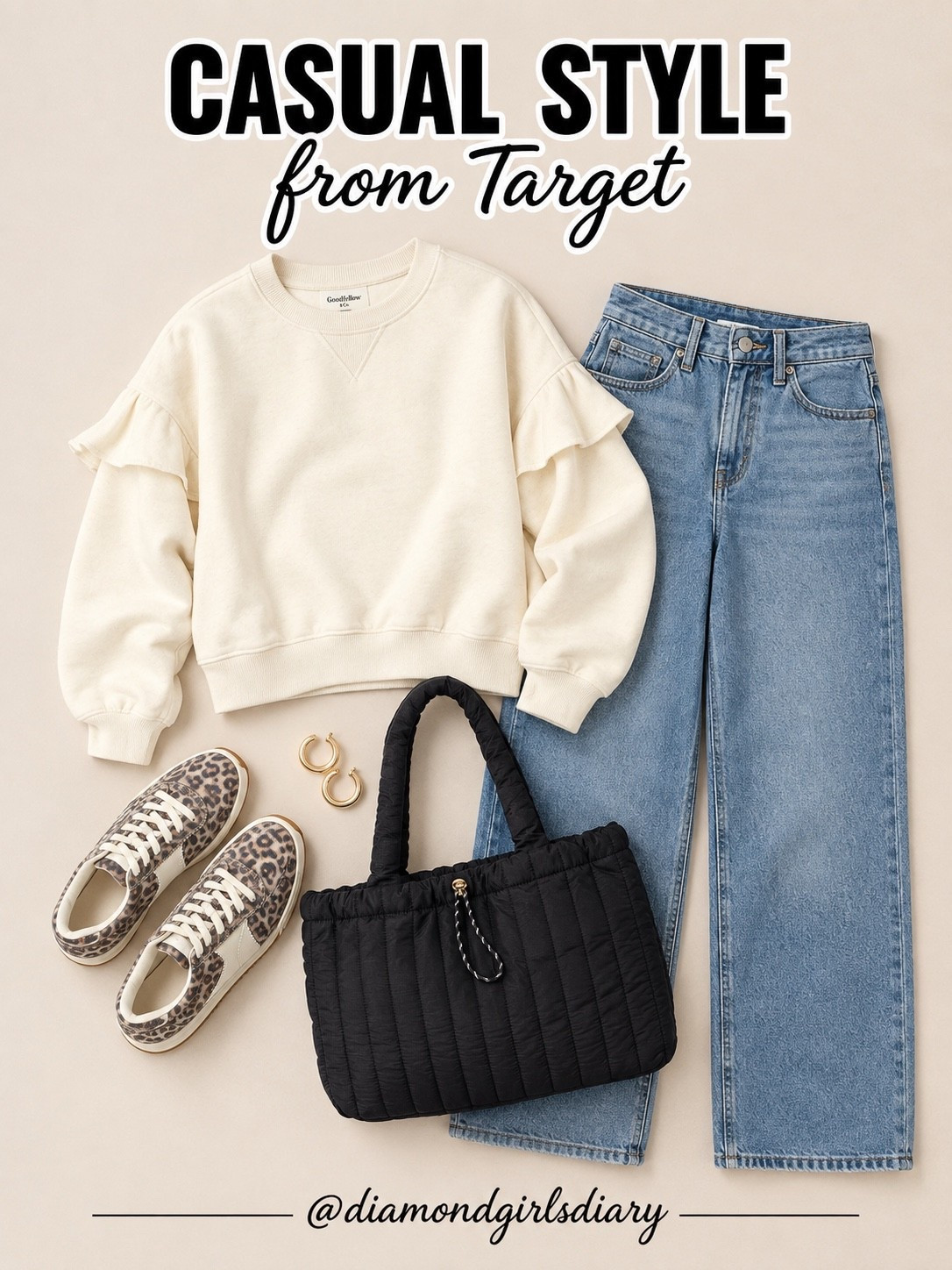 Target casual outfit with the cutest ruffle sleeve top! These leopard sneakers are also the perfect addition. 

Target fall style, new arrivals, casual mom style, outfit ideas, outfit inspo

#LTKootd #LTKSeasonal #LTKPetite