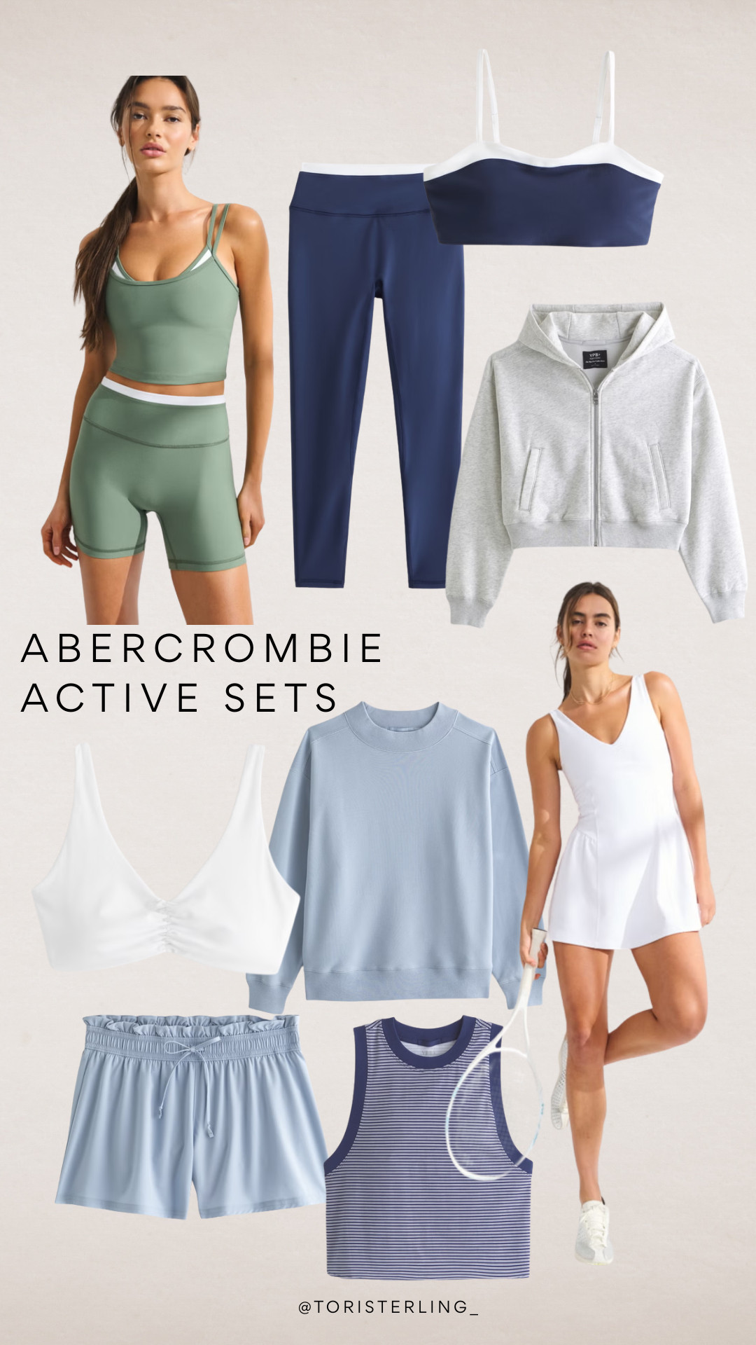 Abercrombie spring active sets! 

 #LTKfitnessgoals #LTKActive