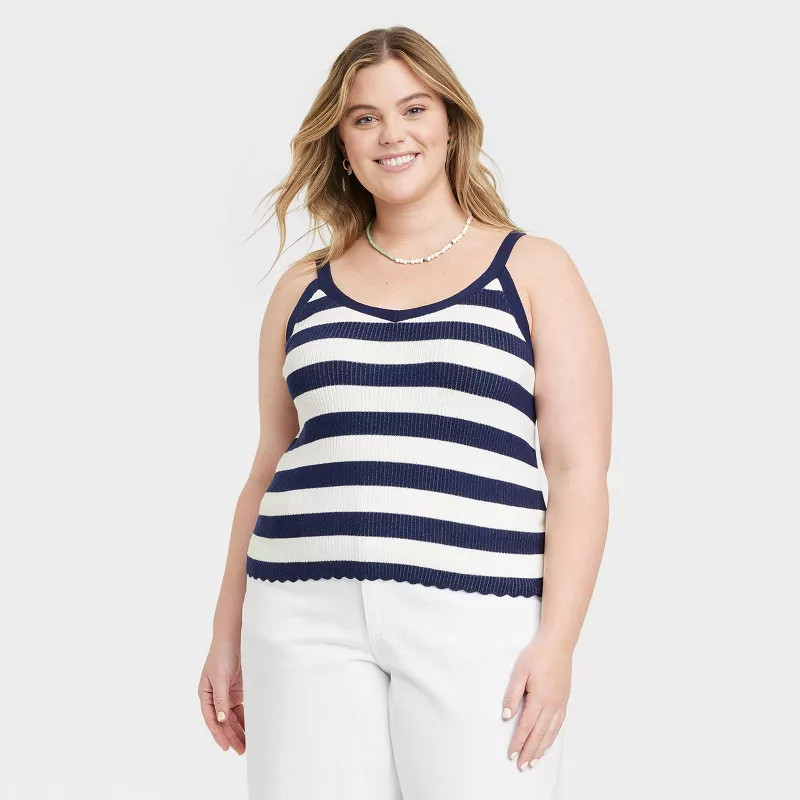 Women's Sweater Tank Top - Universal Thread™ Striped | Target