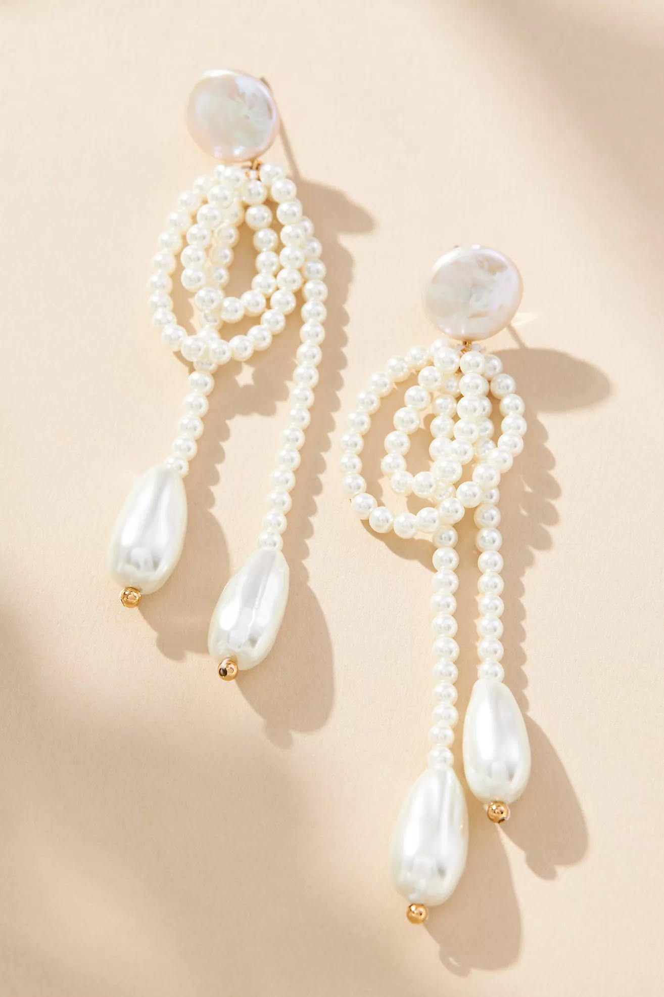 Pearl Loops Drop Earrings | Anthropologie (US)