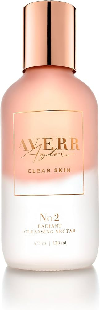 Averr Aglow - No.2 Radiant Cleansing Nectar - Rinse-Free Anti-Aging Daily Face Wash - Fights Acne... | Amazon (US)