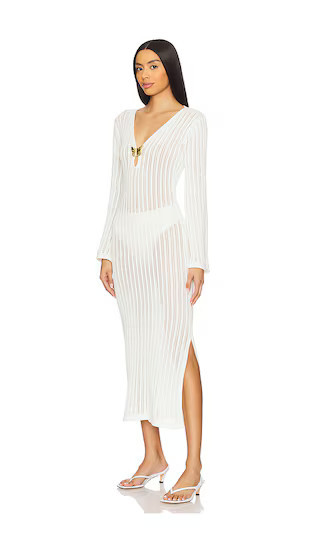 CIN CIN Godiva Butterfly Knit Dress in White. - size S | Revolve Clothing (Global)