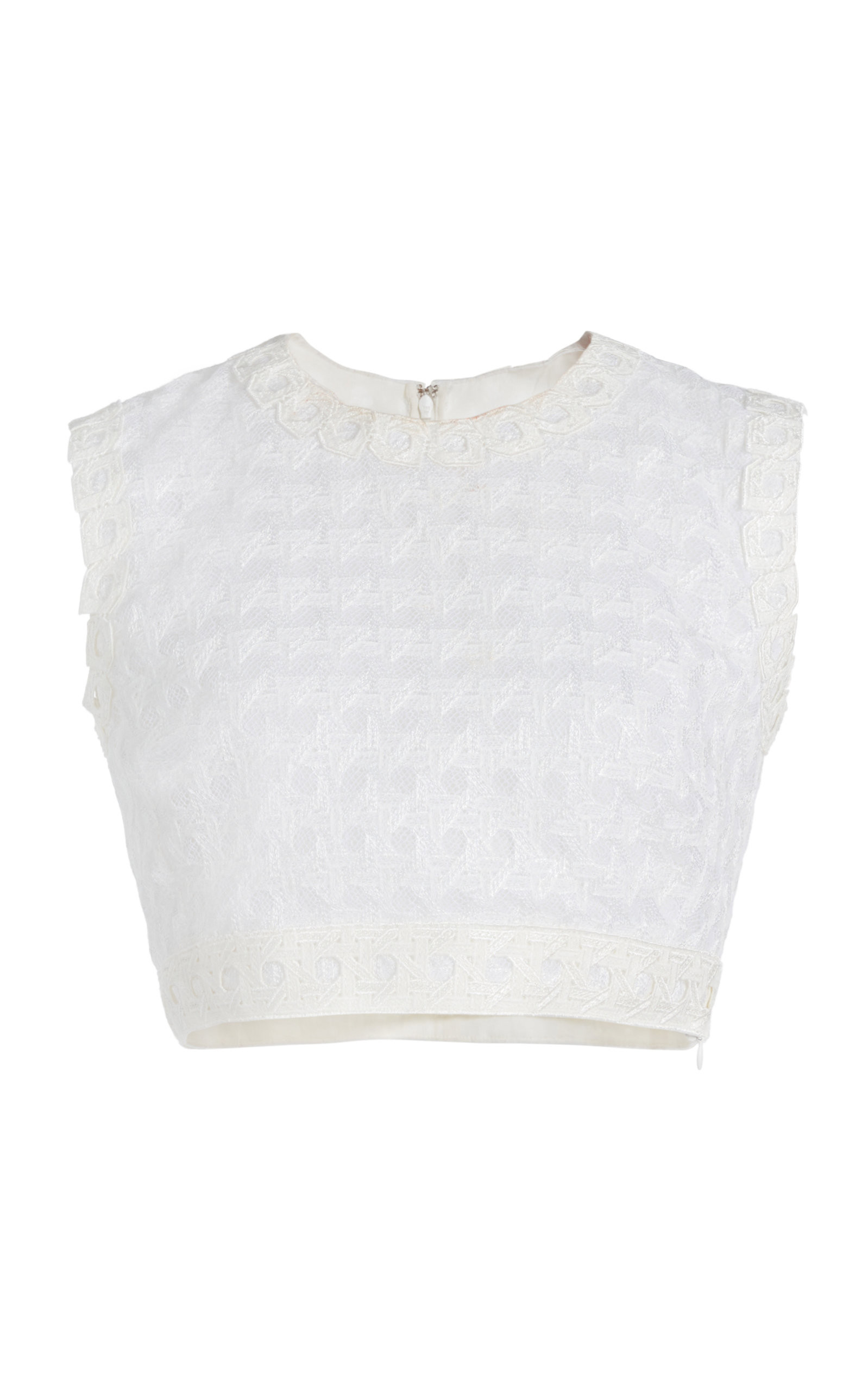 Embroidered Cropped Top | Moda Operandi (Global)