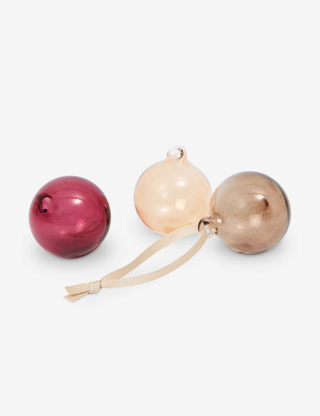 Glass Baubles (Set of 3) by Ferm Living | Lulu and Georgia 