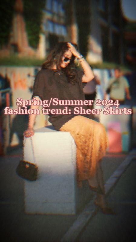 Spring/Summer 2024 fashion trend: 
Sheer skirts 🍊✨

#LTKSeasonal #LTKShoeCrush #LTKStyleTip