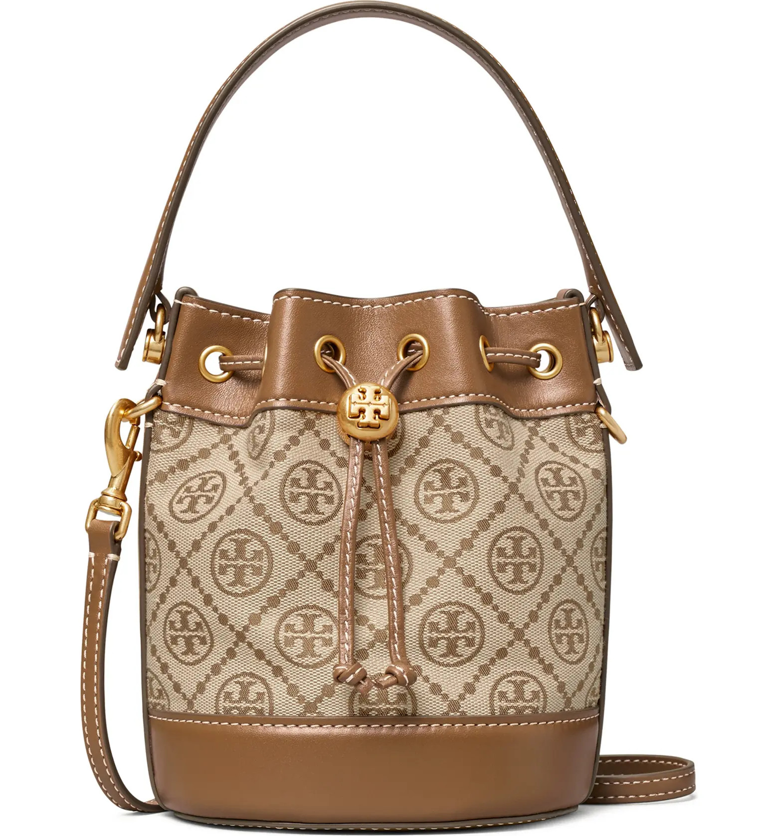 Tory Burch Mini T Monogram Jacquard Bucket Bag | Nordstrom | Nordstrom
