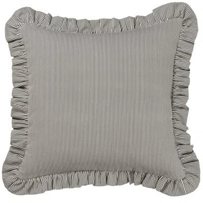Birch Lane Oxford Stripe Ruffled Accent Pillow | Wayfair North America