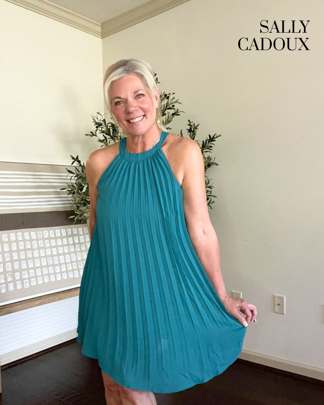 Pleated, flowy, halter neck perfection 💚 This dress is an easy grab for date night or a summer party. Shop it below, plus similar options linked!
#LTKstyle #LTKfinds #LTKover50 #PleatedDress #PartyDress 

 #LTKdayinmylife #LTKootd #LTKOver40