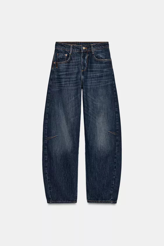 Z1975 MID-RISE BALLOON FIT JEANS | Zara Canada