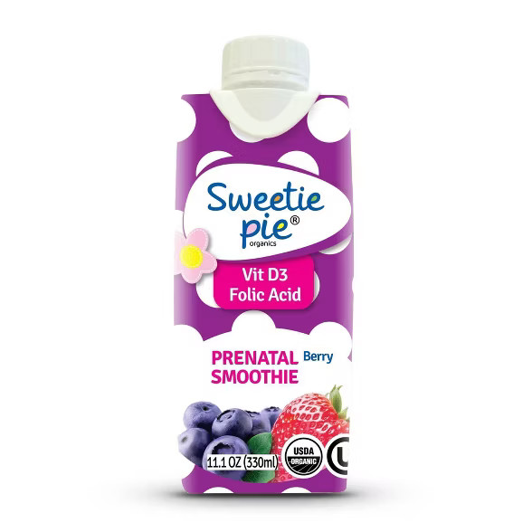 Sweetie Pie Organics Postpartum Smoothie Berry Flavor - 11.1oz/4ct | Target
