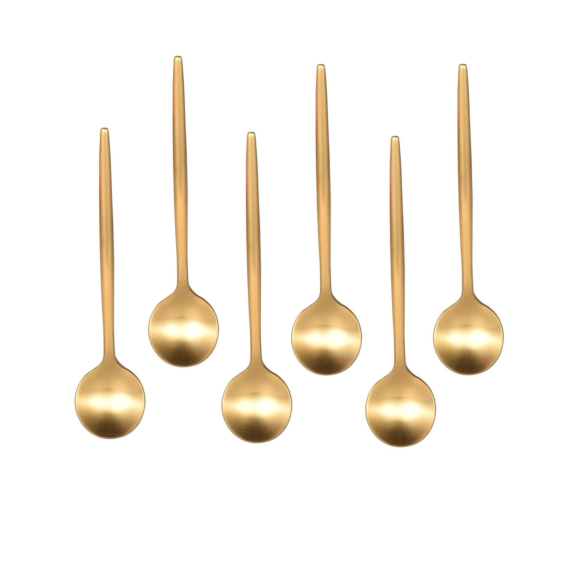 IMEEA Espresso Spoons Gold Demitasse Stainless Steel Coffee Mini Teaspoons 5.1-Inch, Set of 6 | Amazon (US)