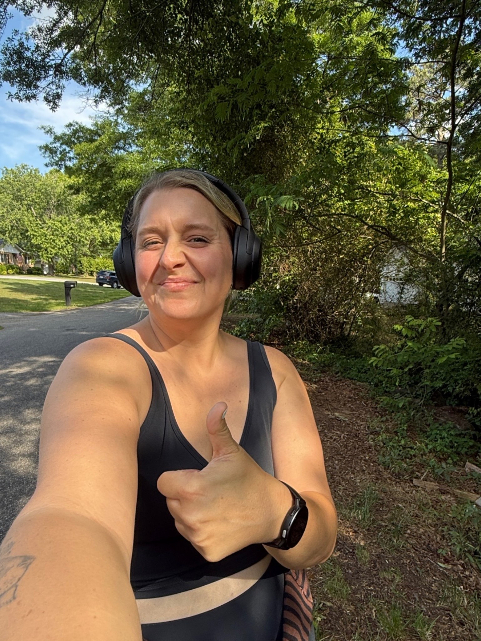 Walking essentials right now are these headphones & my new Garmin!