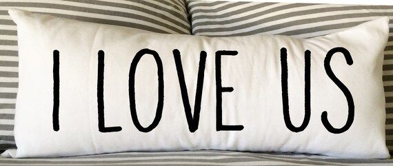 I Love Us Pillow Valentine Pillow | Etsy (US)