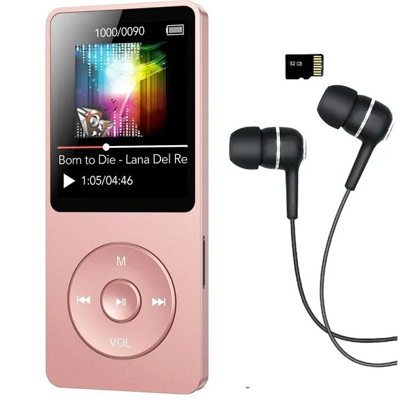 MP3 Player with Bluetooth and 32GB TF Card,HiFi Music Player with Built-in Speaker,Earphones, Mul... | Walmart (US)