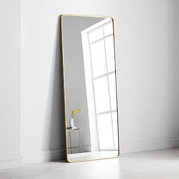 Modern Streamline Rounded Edge Floor Mirror - 72" | West Elm (US)