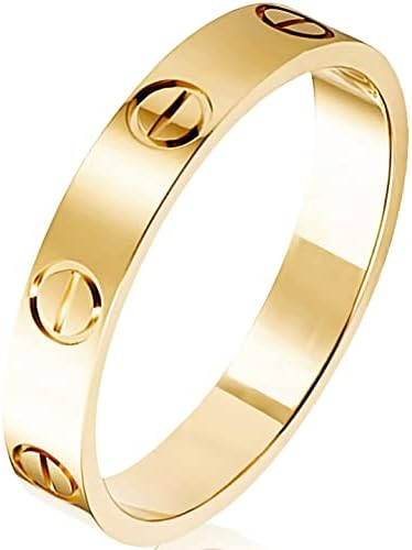Love Rings with Screw Design for Women Band Promise Rings 18k Titanium Steel Jewelry Birthday Gif... | Amazon (US)